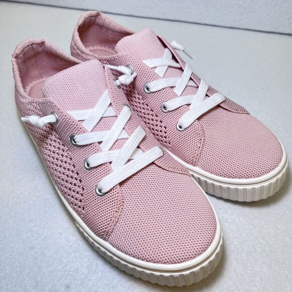 Madden Girl Marisa-K slip-on sneaker knit blush women 9.5 - Picture 10 of 10
